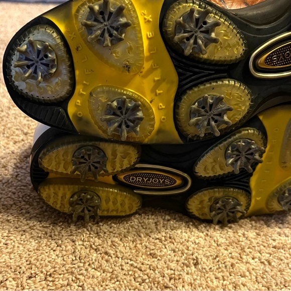 FootJoy Golf Shoes Men’s White/Brown Saddle Size 7 Good Condition - Picture 6 of 12